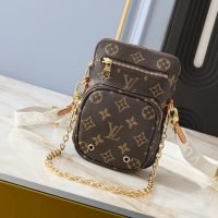 Louis Vuitton M80746 Monogram Crossbody Pochette Chain Bag Hand Bag Shoulder Bag Brow